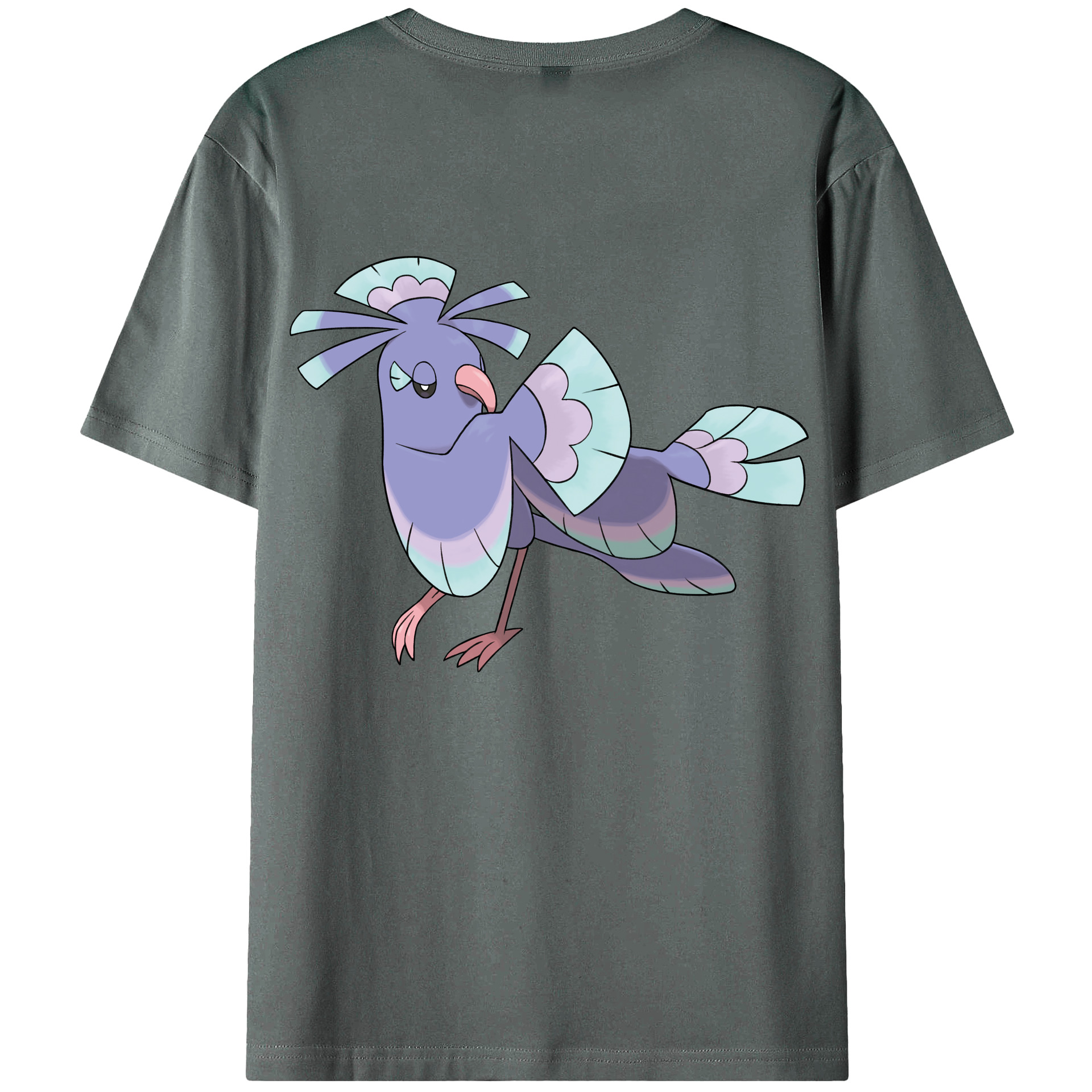 （画像用） ポケットモンスター Pokémon 綿100％ メンズ半袖Tシャツ（バックプリント） 通気性